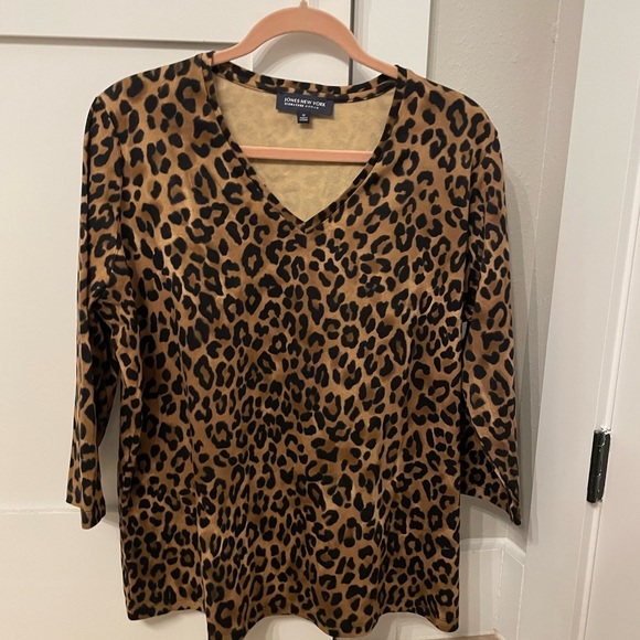 Jones New York Tops - Jones New York Leopard Print Top